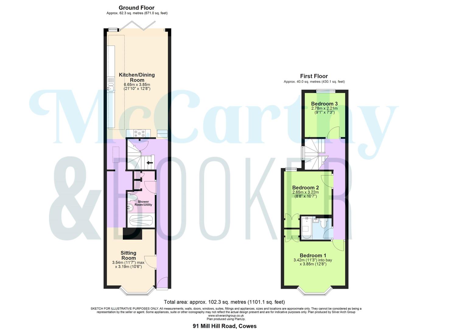 PERIOD CHARM WITH MODERN UPGRADES - Mill Hill Road, Cowes floorplan